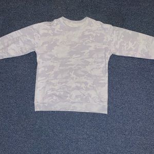Lululemon white camo crewneck